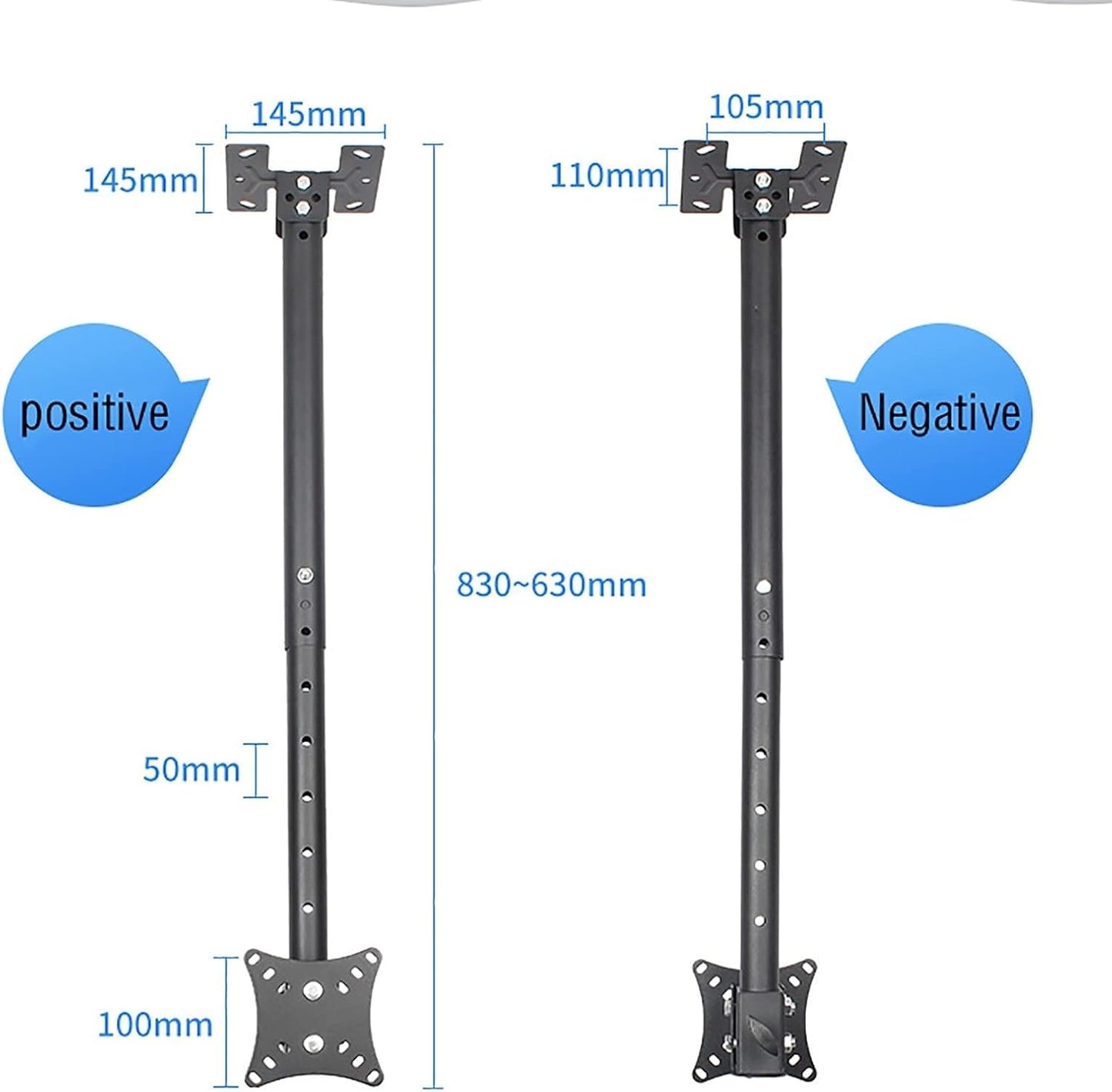 Adjustable Ceiling TV Mount Tiltable & Swivel Bracket for 12 32 Inch Flat LCD Screens Universal TV Ceiling Support Heavy Duty Design for Secure in Tion