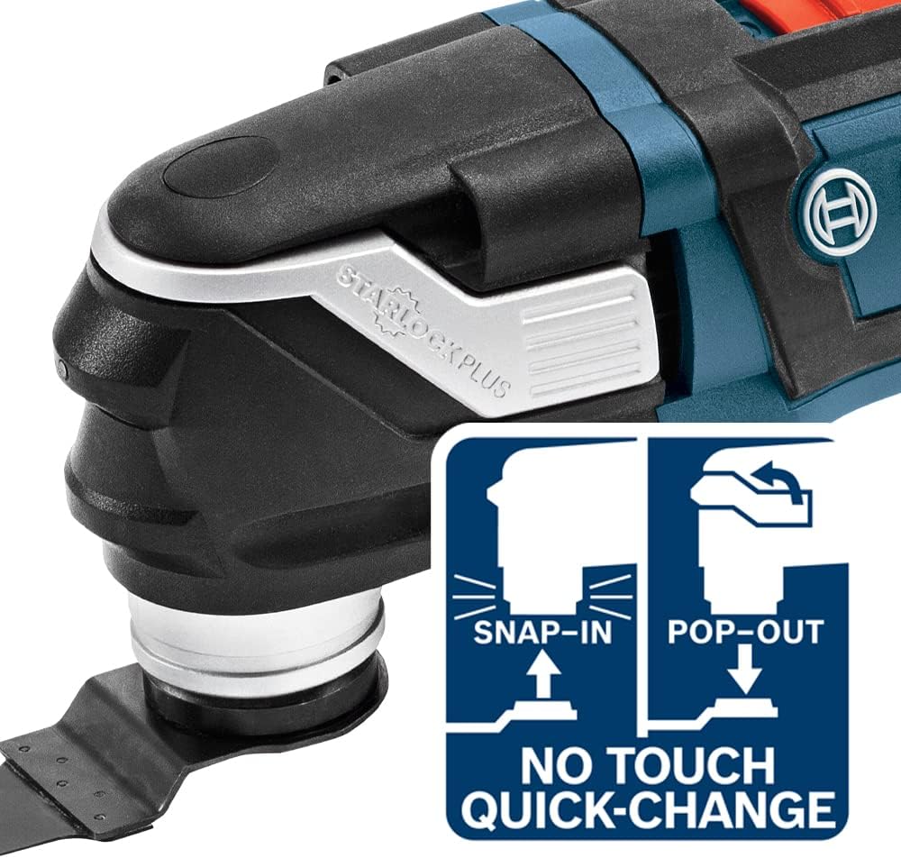 BOSCH StarlockPlus Oscillating Multi-Tool Kit with Snap-In Blade Attachment GOP40-30B