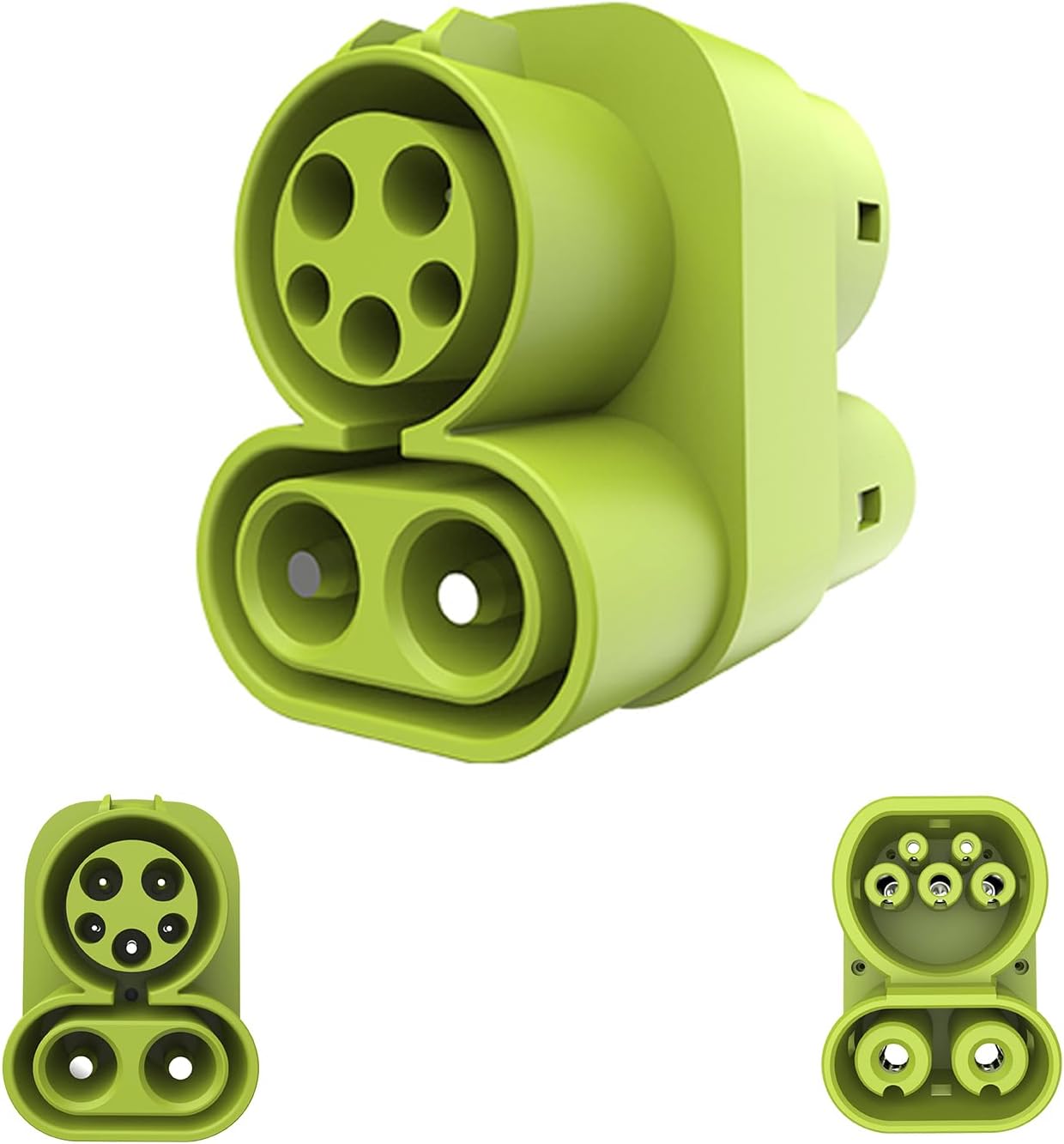 CCS1 to CCS2 Adapter EV Charger Adpater DC 1000V 250A and AC 32A EV Charger Connector Black Type 1 to Type 2 Adapter SAE j1772 to IEC62196