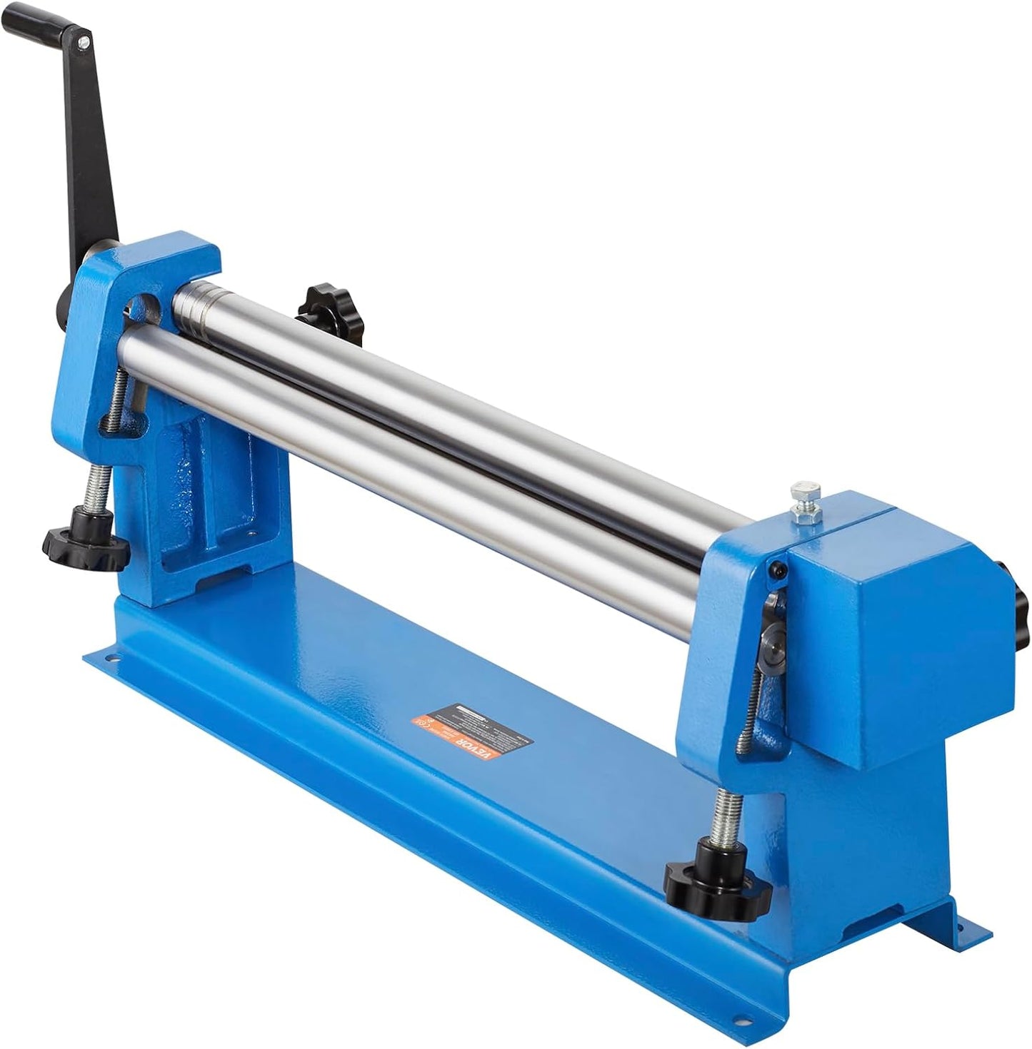 VEVOR Slip Roll Machine, 24-Inch Forming Width, 16 Gauge Capacity, Sheet Metal Slip Roller with 2 Detachable Rollers, Bending Round Machine, for Aluminum Alloy Sheet Low Carbon Steel Copper Sheet