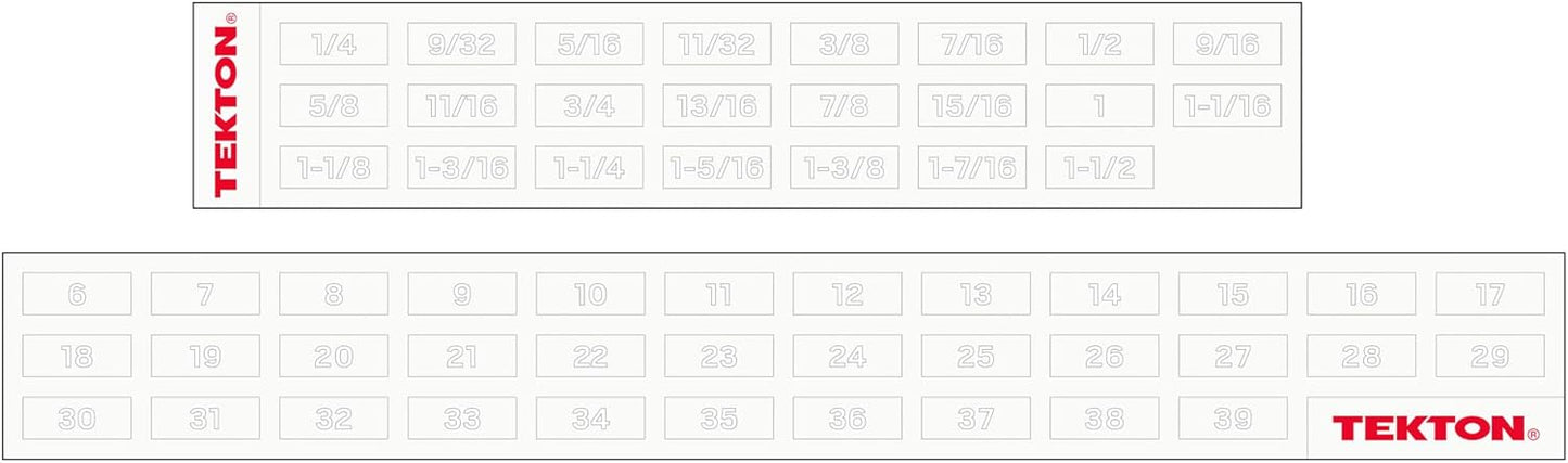 TEKTON Combination Wrench Set with Modular Organizers, 46-Piece (1/4-1-1/4 in., 6-32 mm) | WCB95303