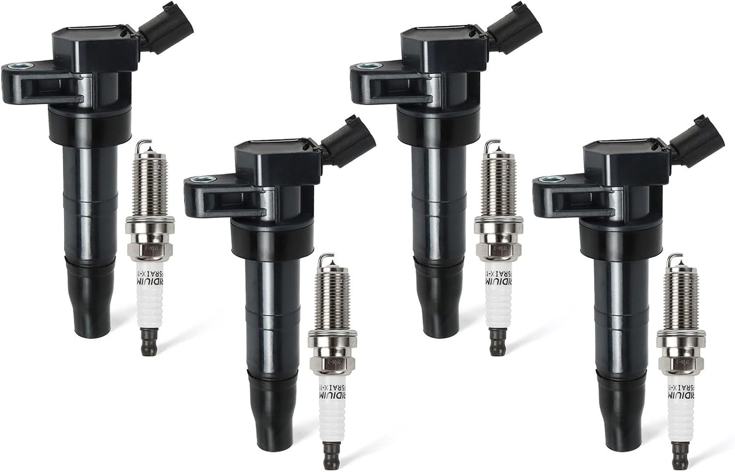 4PCS UF-764 Ignition Coils Pack & Iridium Spark Plugs Compatible with Hyundai Santa Fe 2019-2020 L4 2.4L & Kia Optima 2016-2020 L4 2.4L & Genesis G70 2019-2021 L4 2.0L