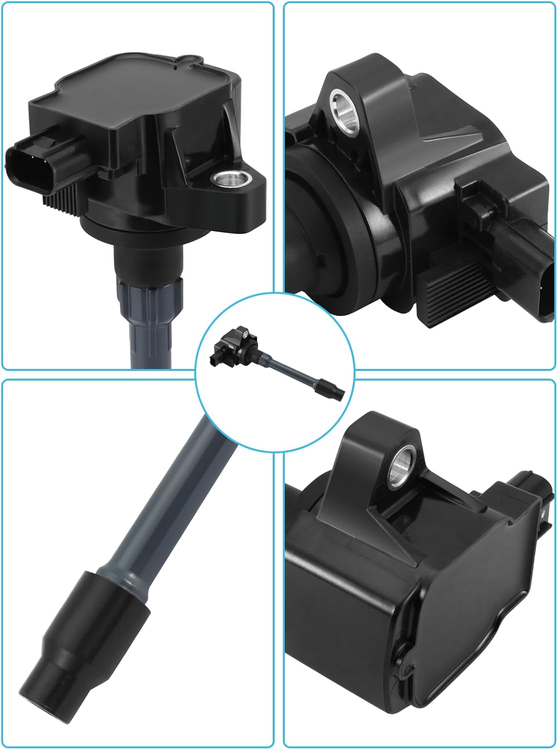 Set of 4 UF781 Ignition Coil Pack (1.5L 2.0L) 2016-2023 For Acura RDX TLX,For Honda Accord CR-V Civic,Replace # GN10886 CM11-124A CM11124A 30520-59B-013 3052059B013 3052059B023 95660 49183