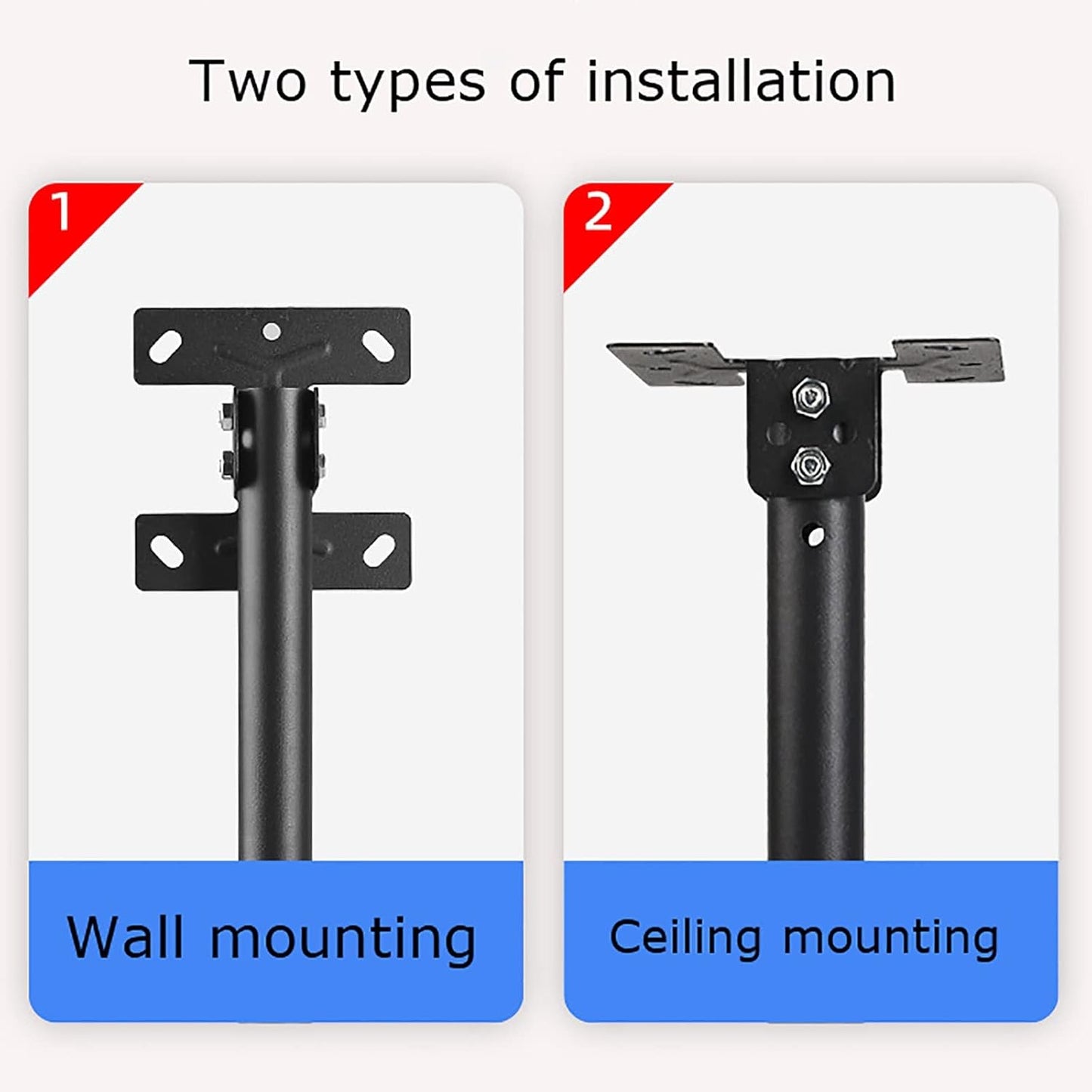 Ceiling TV Mount Adjustable Tilt & Swivel Bracket Fits Most 26 65 Inch TVs Expansion Bolt in Tion Supports VESA Up to 400x400 mm Heavy Duty Design.