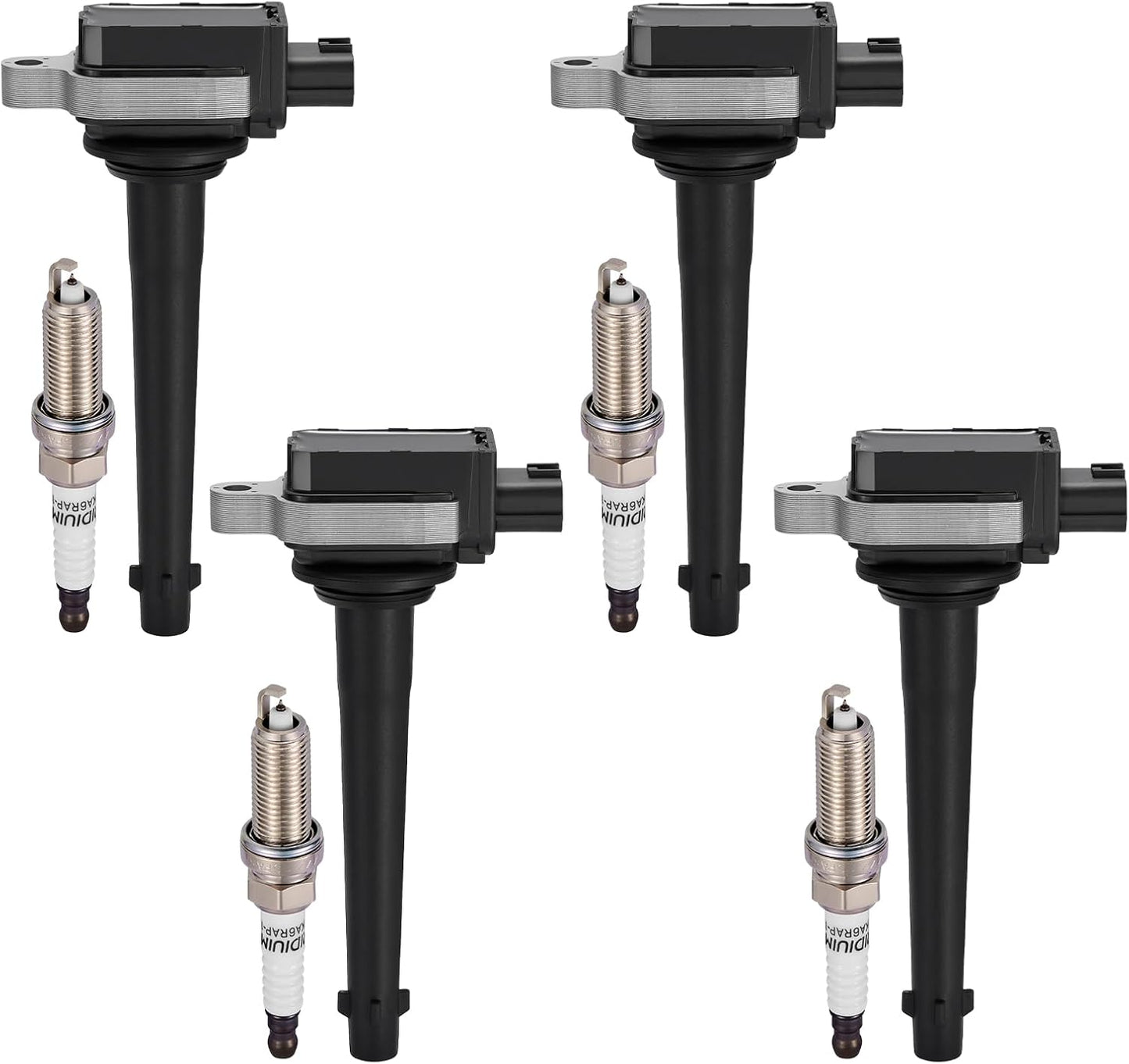 4-Pack UF659 Ignition Coils Compatible with Nissan Juke 11-17, Qashqai 17-22, Rogue Sport 17-22, Rogue 17-19, Sentra 17-19, 1.6L 2.0L L4 - Replaces 224481KC0A C1807 522202