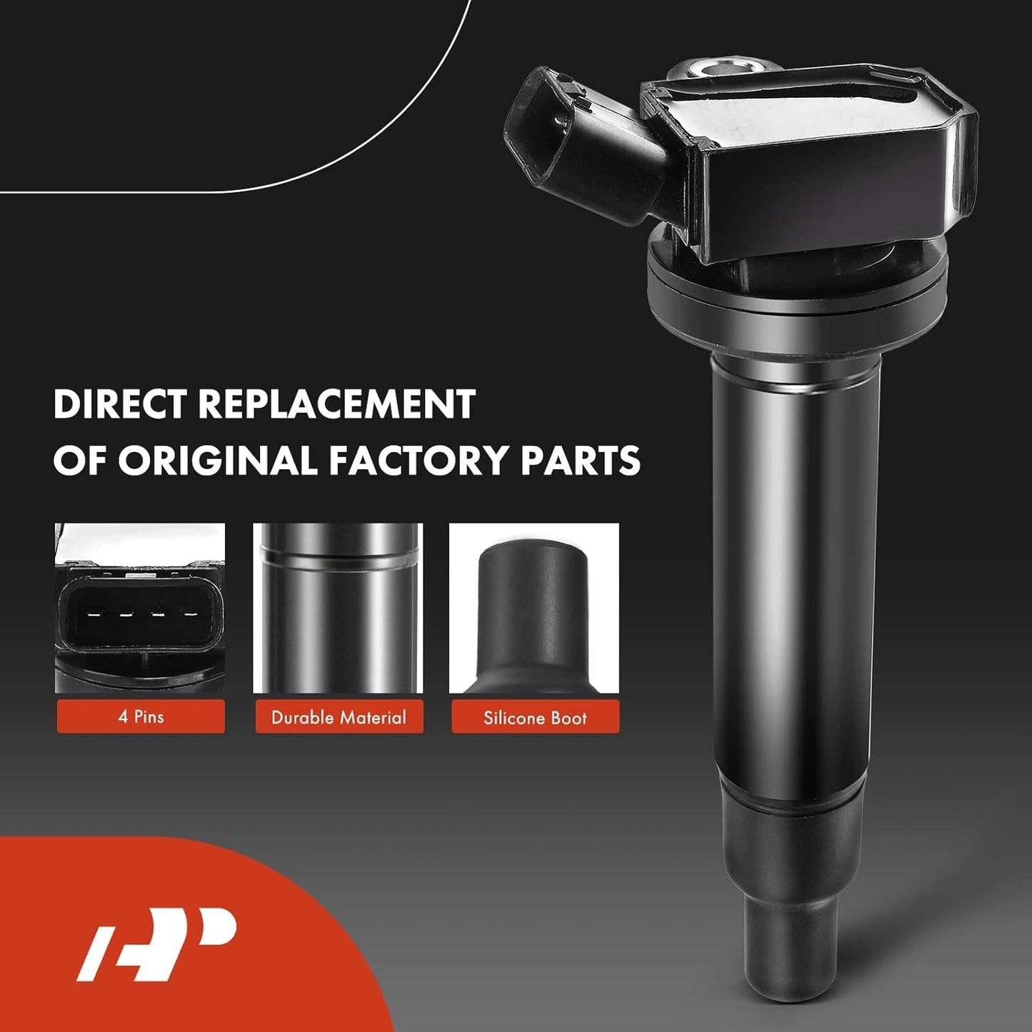 A-Premium Set of 8 Ignition Coil Pack and Iridium Spark Plugs Compatible with Toyota Tundra 2000-2009, 4Runner 2003-2009 & Lexus GS430 2001-2007, V8 4.3L 4.7L