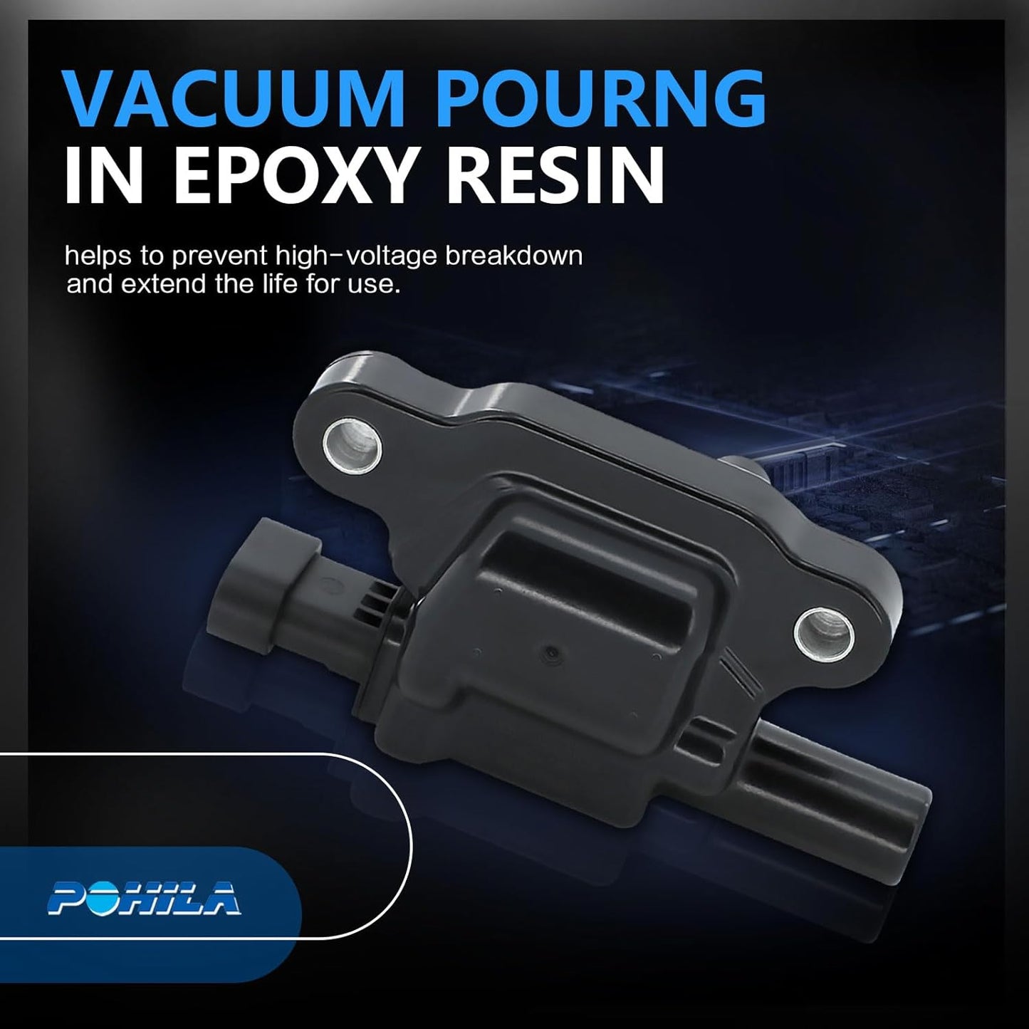 Set of 8 Square Ignition Coil Pack Replacement for Chevrolet GMC Cadillac Camaro Corvette Express Impala CTS Rainier Avalanche Silverado Suburban Savana V8 Replace# UF413 12611424 12570616