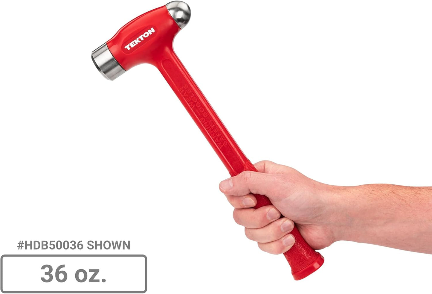 TEKTON Ball Peen Dead Blow Hammer Set, 3-Piece (36, 43, 50 oz.) | HDB95002 | Made in USA