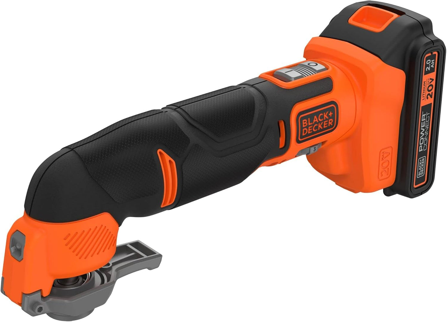 BLACK+DECKER 20V MAX Multi Tool, Oscillating Tool Kit, 6-Speed, Quick Blade Change For Multi-Tool Needs, Cordless (BDCOS20D1K)