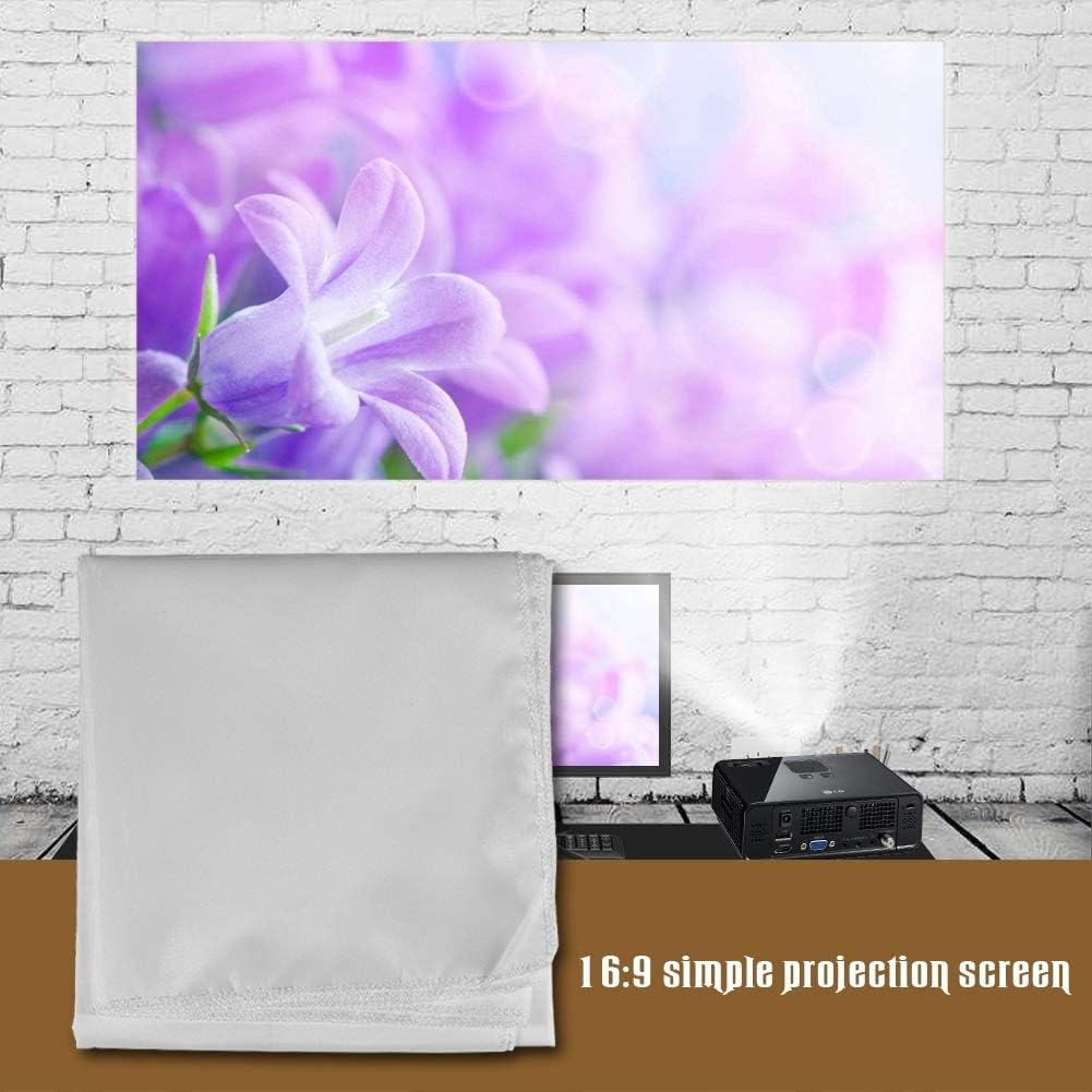 1pc Translucent Screen Portable Projection Screen Projector Curtain Screens for -Air Cinema(120inch)