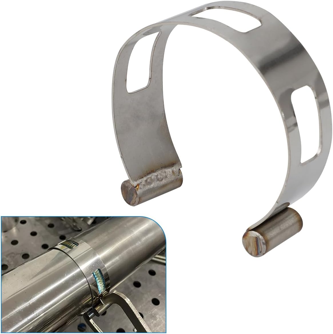 5PCS Exhaust Pipe Tacking Band For Tig Welding Fabrication 2" 2.5" 3" 3.5" 4"