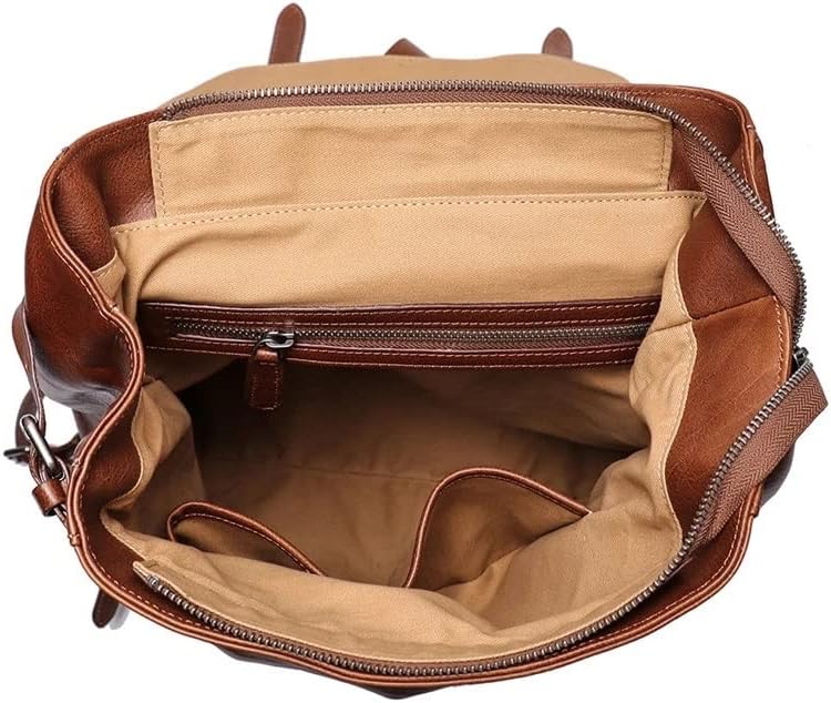 Vintage Genuine Leather Laptop Backpack Travel Bags