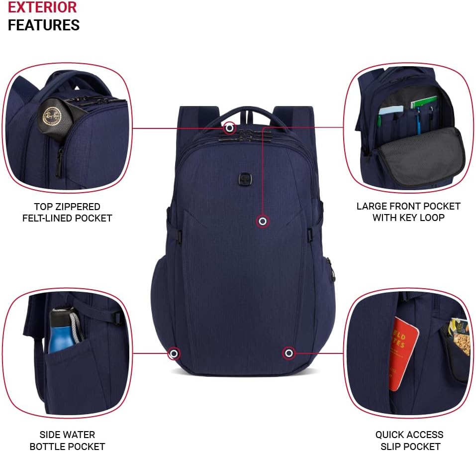 SwissGear VersaMax, Navy Heather, 18-Inch