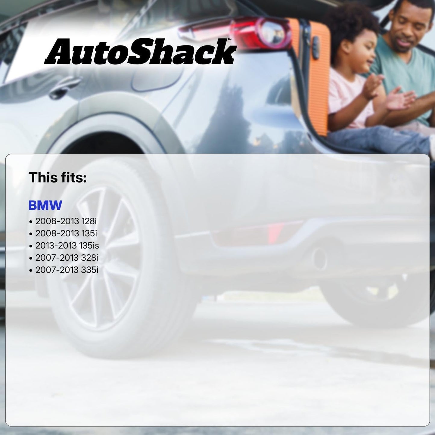 AutoShack Front Complete Strut & Coil Spring Assembly with Rear Shock Absorbers Set for BMW 128i 135i 2007-2013 328i 335i 2013 135is | Full-vehicle Suspension System Replacement Kit SUSPPK01743