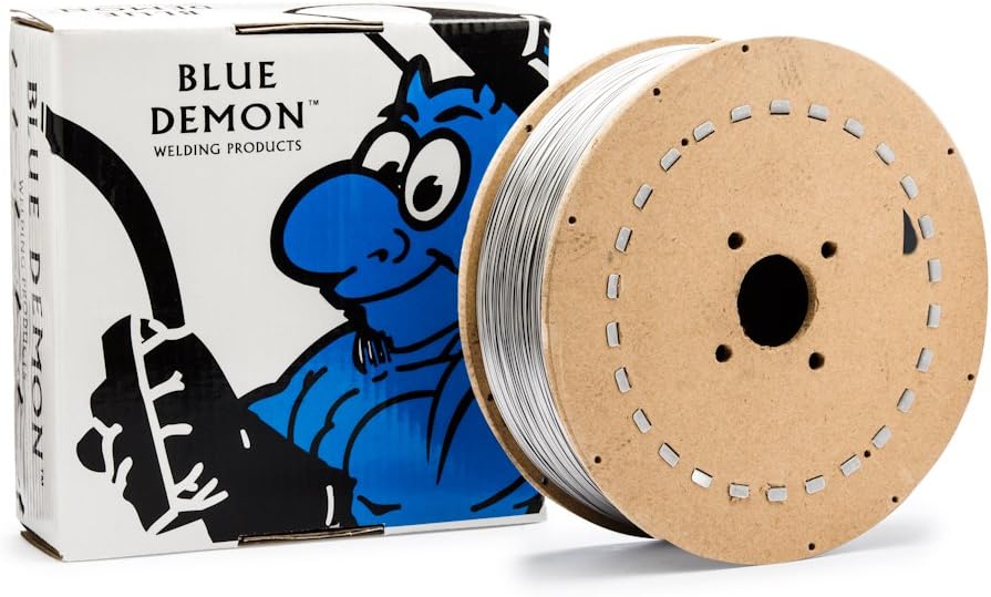 Blue Demon E71T-1/1M X .035 X 11LB Spool Dual Shield Gas Shielded Flux Core Welding Wire, General Purpose, All Position, Low Fumes, Stable Arc, Requires Shielding Gas