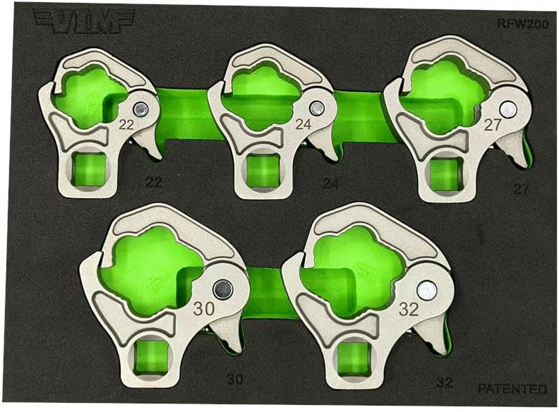 VIM 5 PC. 1/2'' DR. LARGE RATCHETING FLARE NUT WRENCH SET