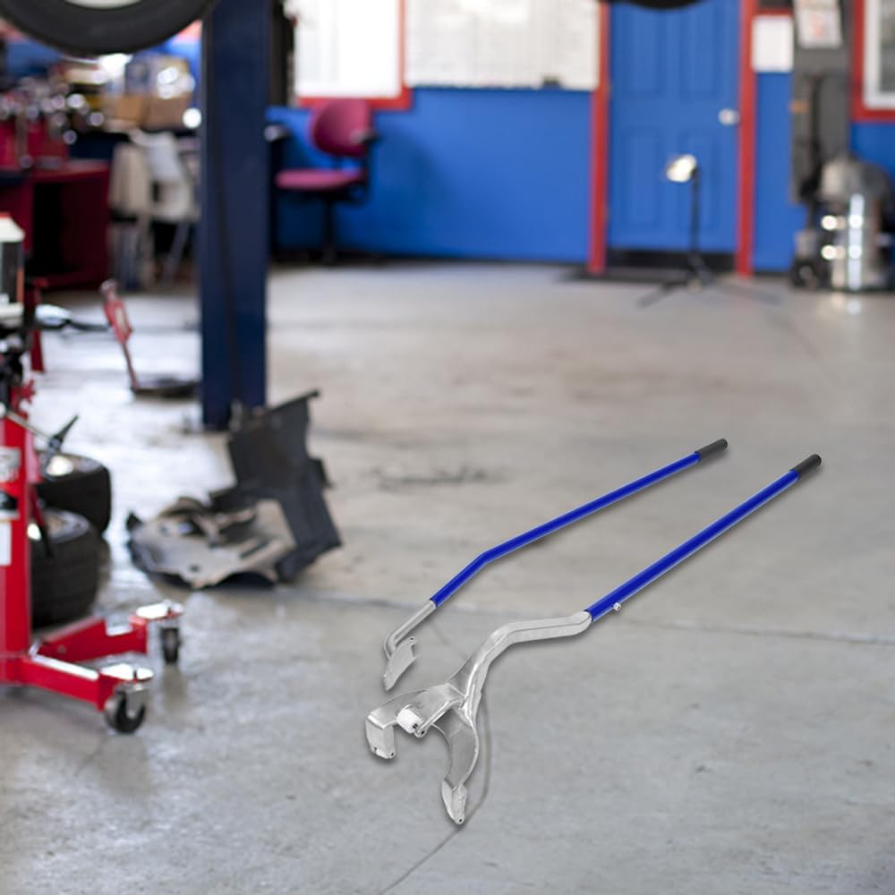 TUFFIOM Tire Mount Demount Tool Kit Steel Manual Tire Changer w/Bead Keeper, Tubeless Truck Bead Breaker, 17.5''-24'', Assembly Tool Equipped, Blue
