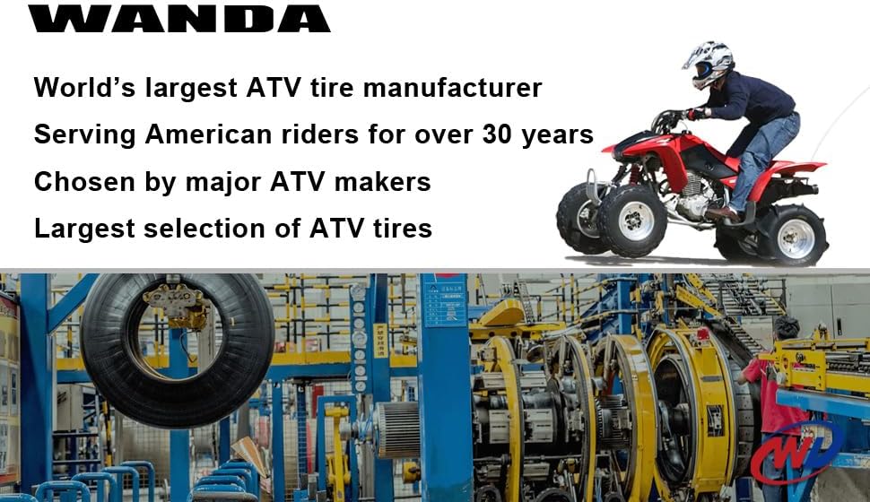 (2) 22x10-10 Sport ATV Tires Set 6PR fit for Yamaha Timberwolf 250 Beartracker Rear