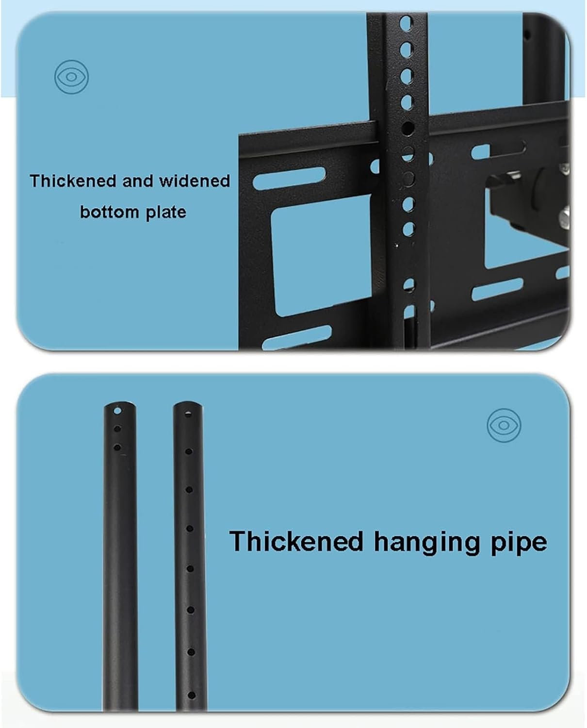 Adjustable Ceiling TV Mount Bracket, Tilt Swivel, Height Adjustable, Ceiling/Wall Mount(1.5)