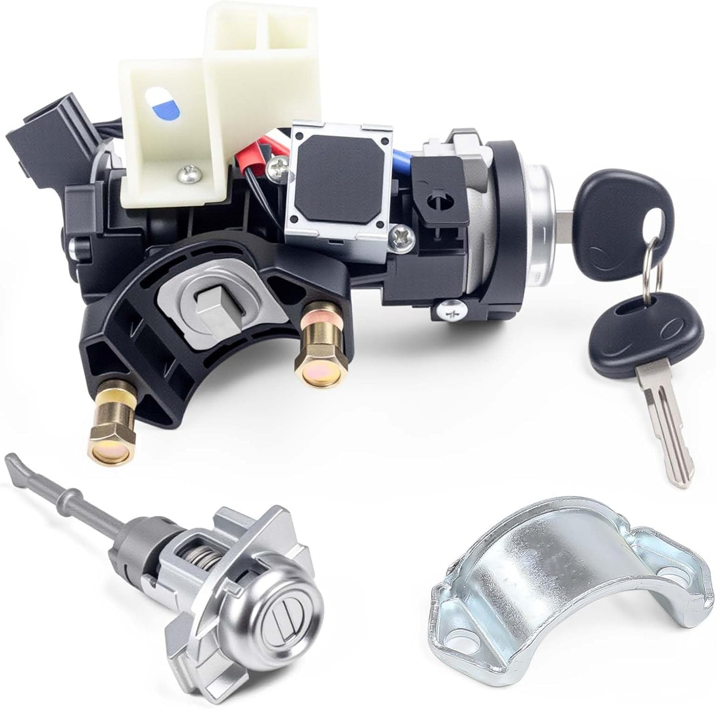 81905-2T040 Ignition Lock Switch Assembly with Door Lock Cylinder & Keys Fit for Kia Optima 2011-2015, Ignition Lock Cylinder with Housing Replace# 81970-2TA00, 81900-2TD00