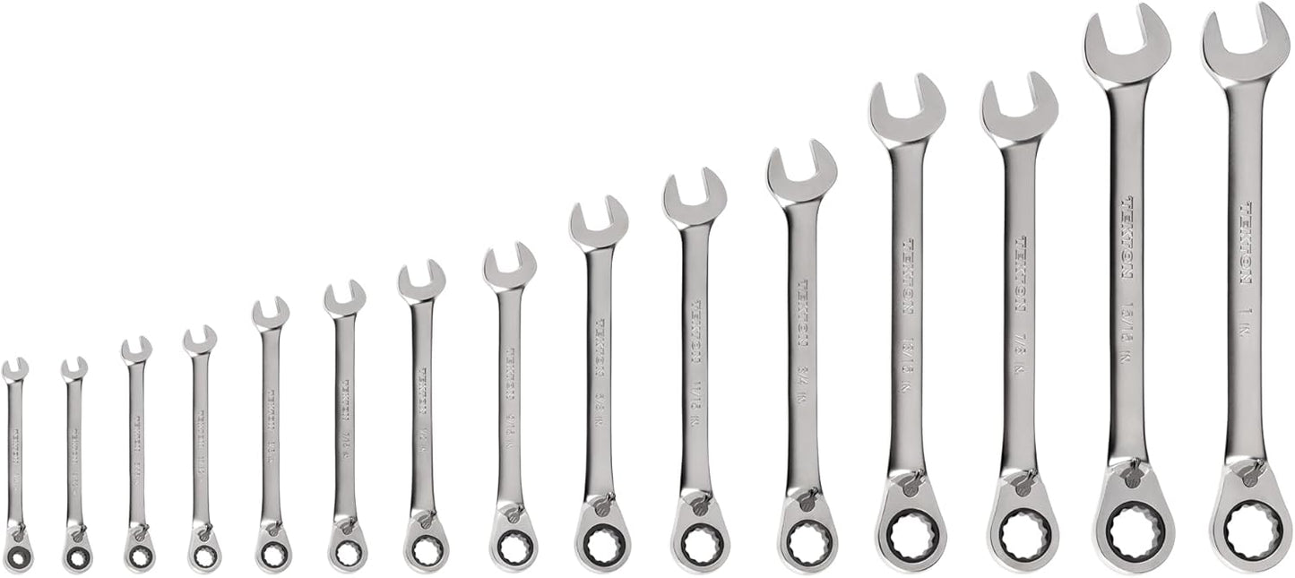 TEKTON Reversible 12-Point Ratcheting Combination Wrench Set with Modular Organizers, 25-Piece (1/4-3/4 in., 6-19 mm) | WRC94304