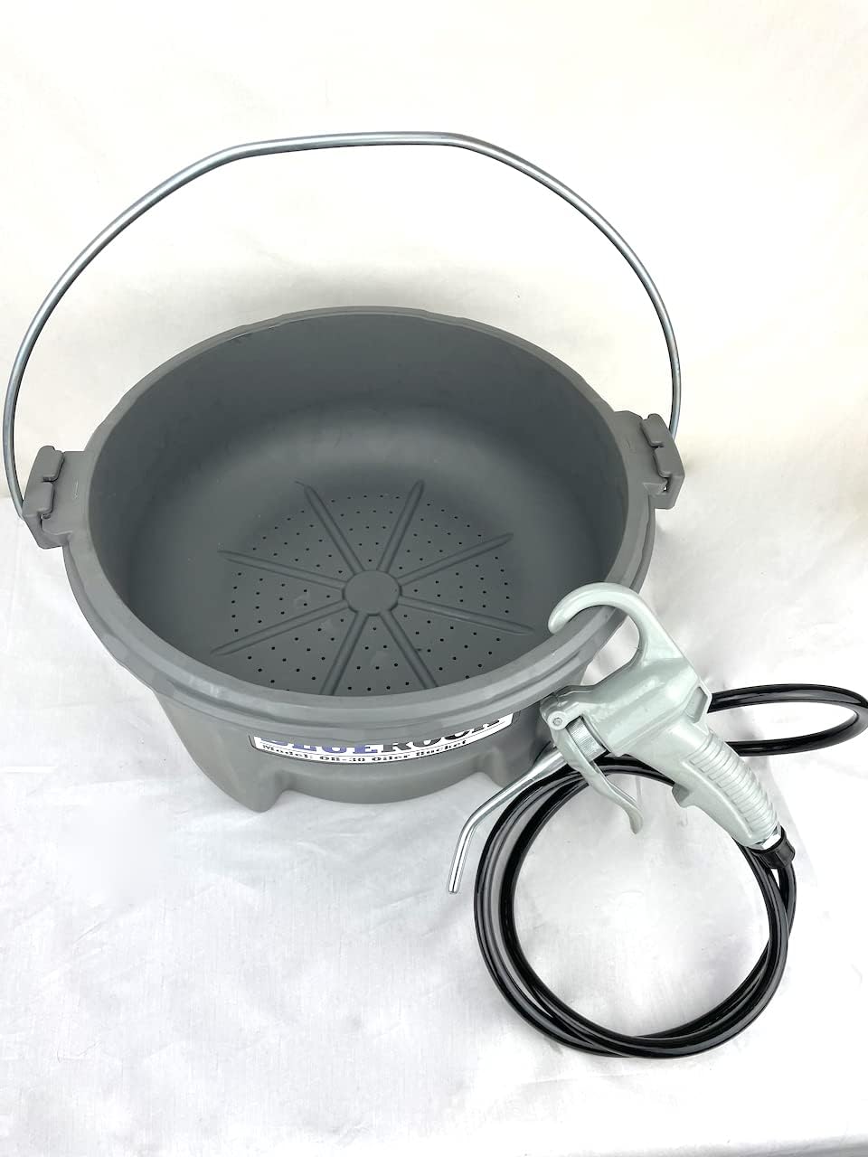 BLUEROCK Tools OB-30 Hand Held Oiler Pump and Bucket for Pipe Threading fits Ridgid 418 300 10883