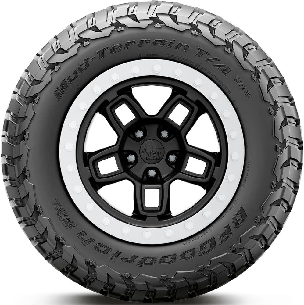 BFGoodrich Mud Terrain T/A KM3 Radial Car Tire for Light Trucks, SUVs, and Crossovers, 33x12.50R20/E 114Q