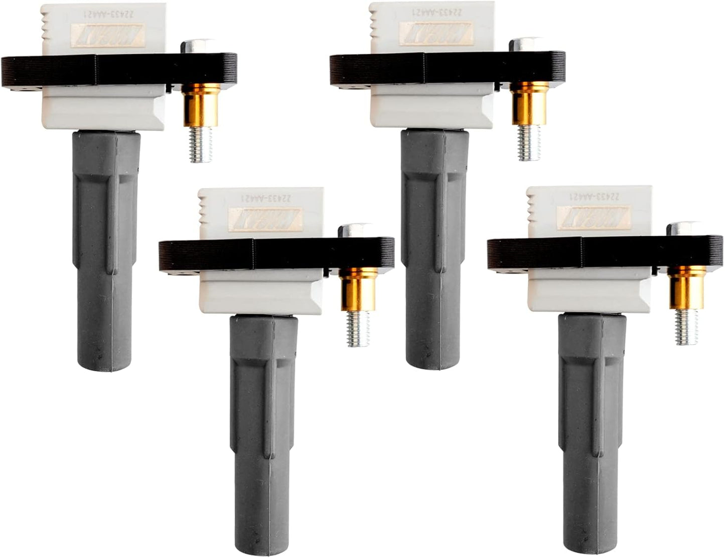 Set of 4 Ignition Coils UF480 UF508 Compatible with Subaru Impreza Baja Outback Legacy - H4 2.0L 2.5L Turbo Replaces 22433AA561 22433AA560 C1479 C1401 UF567