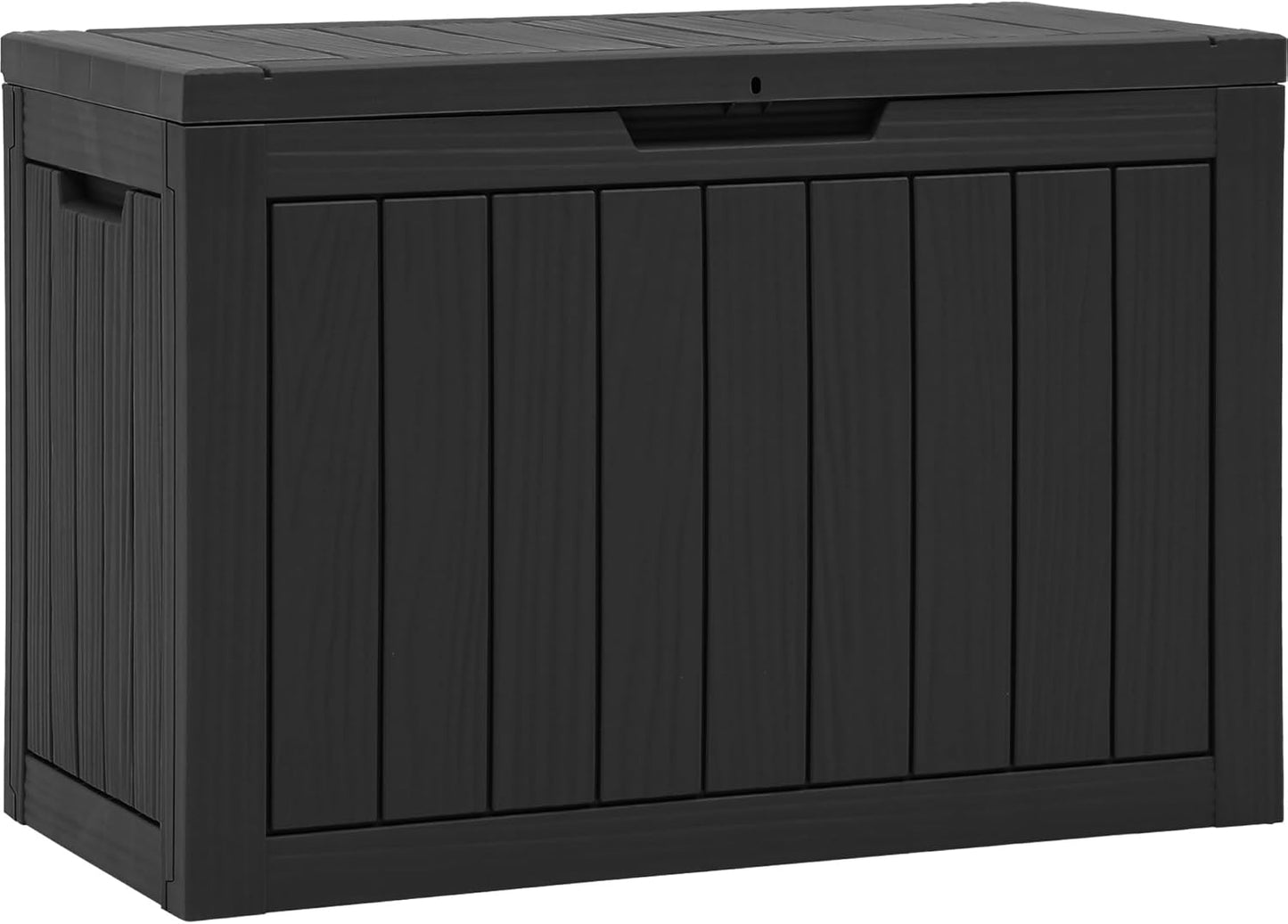 YITAHOME 120 Gallon Outdoor Storage Deck Box with Cushion, Large Resin Patio Storage for Outdoor Pillows, Garden Tools and Pool-Supplies, Waterproof, Lockable (Taupe)