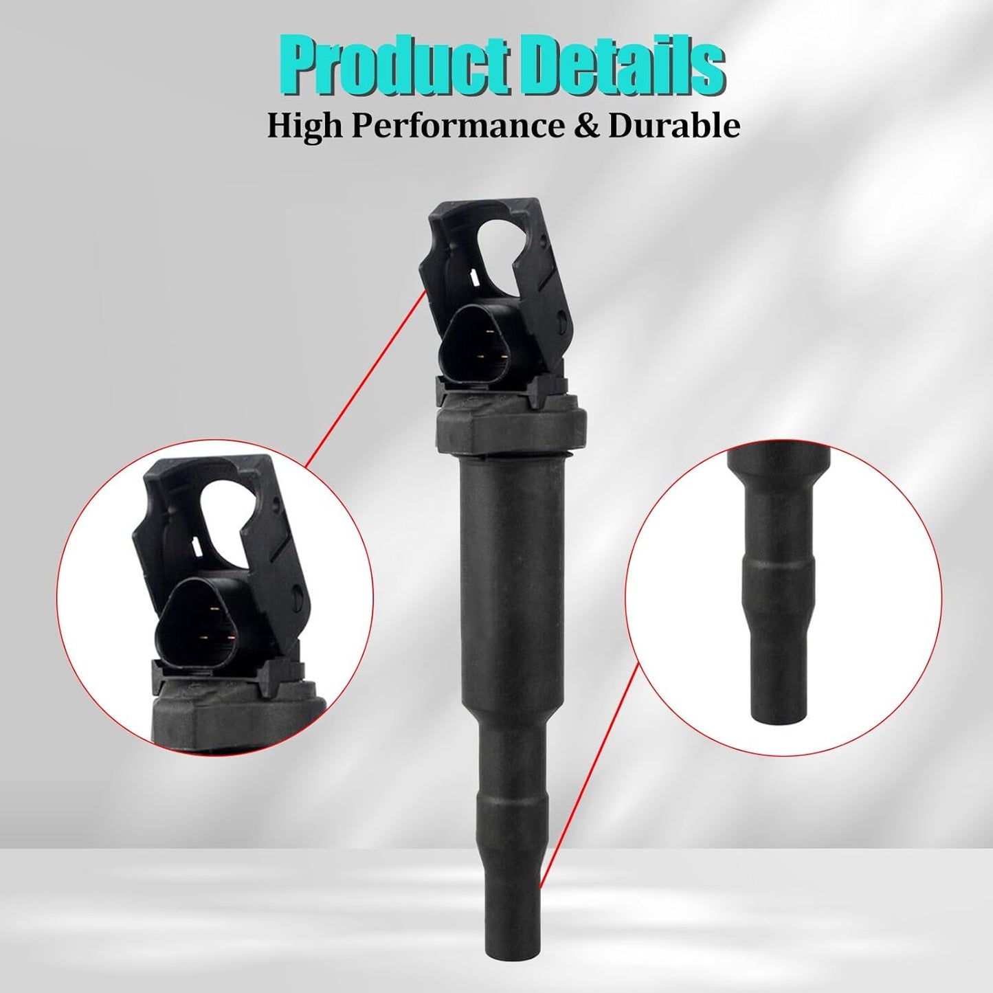 Automotive Replacement Ignition Coil Packs - Compatible with BMW Vehicles - 128i 328i 535i 550i 750i X5 X6 M5 M6 Z4 L6 and more (6 Piece)