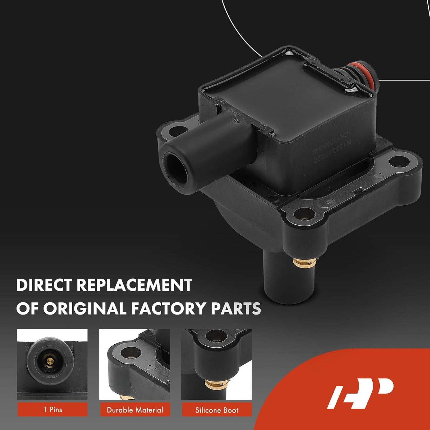 A-Premium 3x Ignition Coil Pack and 6x Iridium Spark Plugs Compatible with Mercedes-Benz C280 1994-1997, C36 AMG 1995-1997, E320 1994-1997, S320 SL320 1994-1996, 300CE 300E 300TE 1993