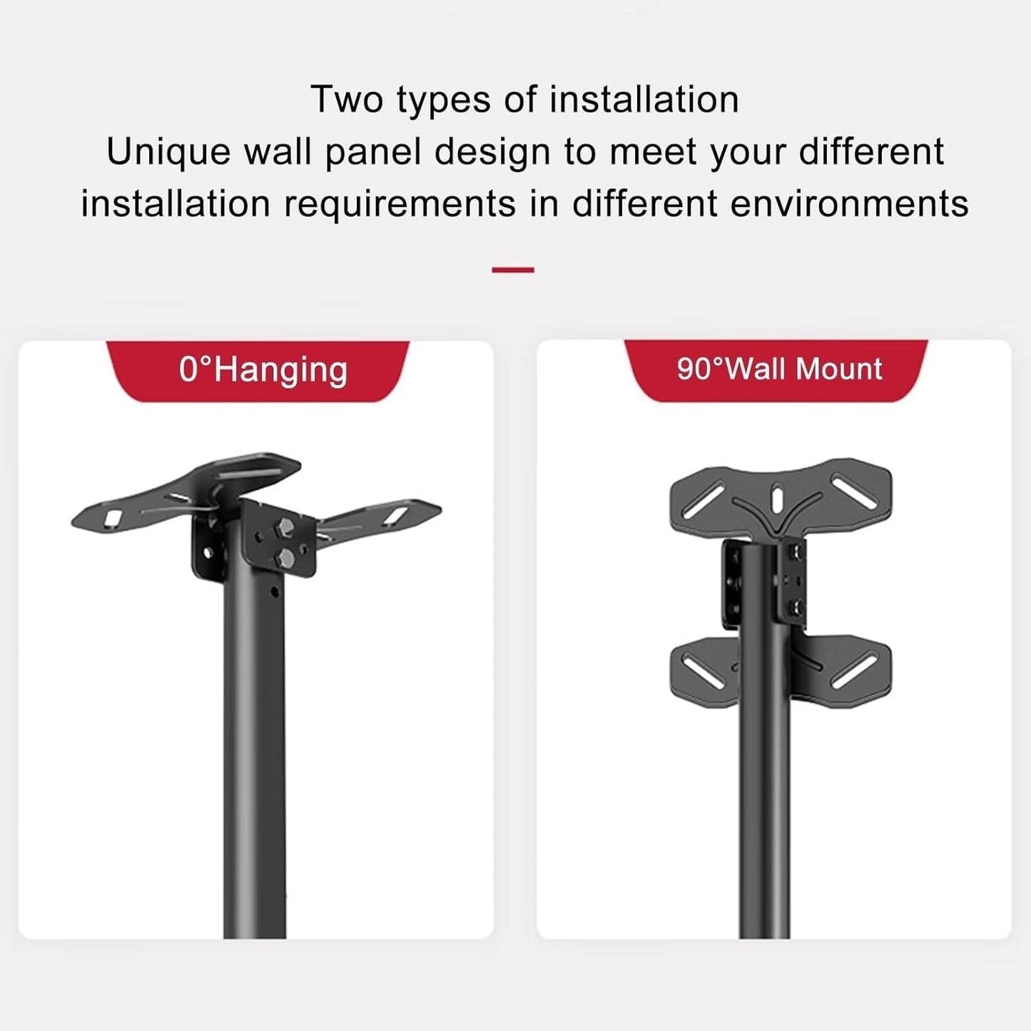 Universal TV Ceiling Bracket, Rotating Lifting Wall Mount,360 Degree Rotating,Tilt and Swivel TV Mount,Ceiling TV Mount,Suitable for 26-60 Inch TVs, Max. 400x400,4M