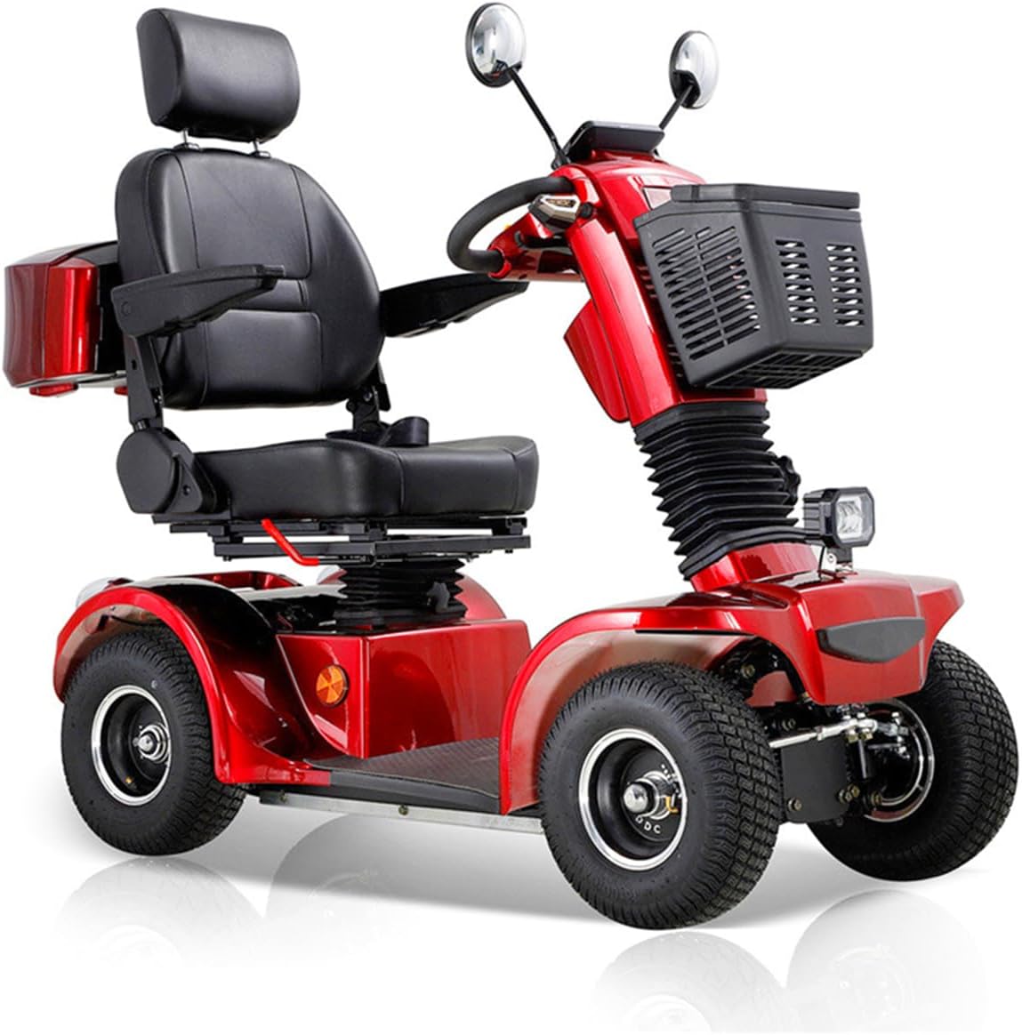 All Terrain Mobility Scooter for Seniors,Heavy-Duty 4 Wheel Mobility Scooters Mobility Scooter,Handicap Scooters for Adults with 3-Speed Travel Long (Black)