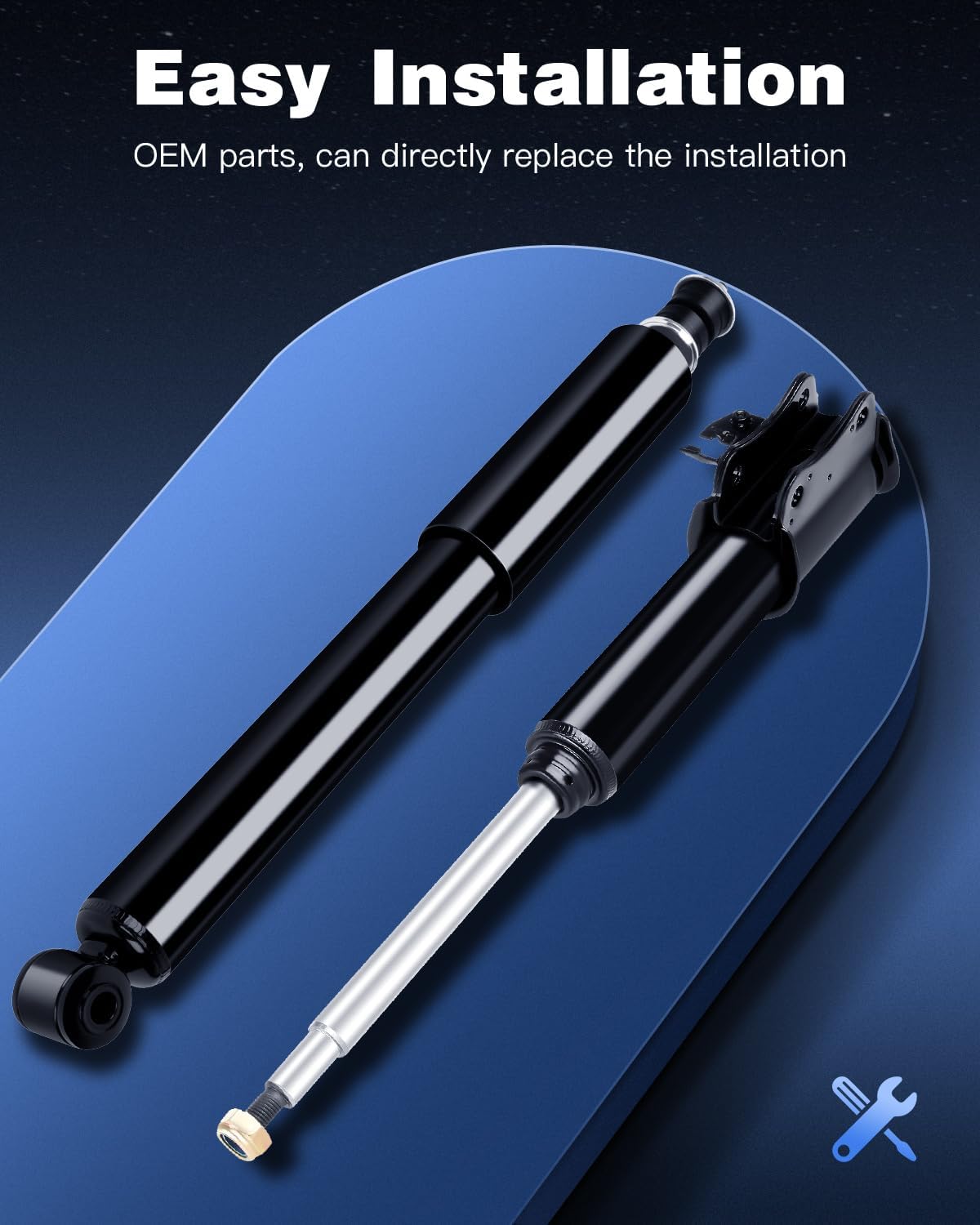 Set of 4 Shocks,ECCPP Shocks Absorbers fit for Chevy Tracker,for Suzuki Sidekick/X-90/Vitara/Grand Vitara,Geo Tracker 1994 1995 96 97 98 99 00 01 02 03 04 05 Front Rear Auto Shocks with 334196 334195