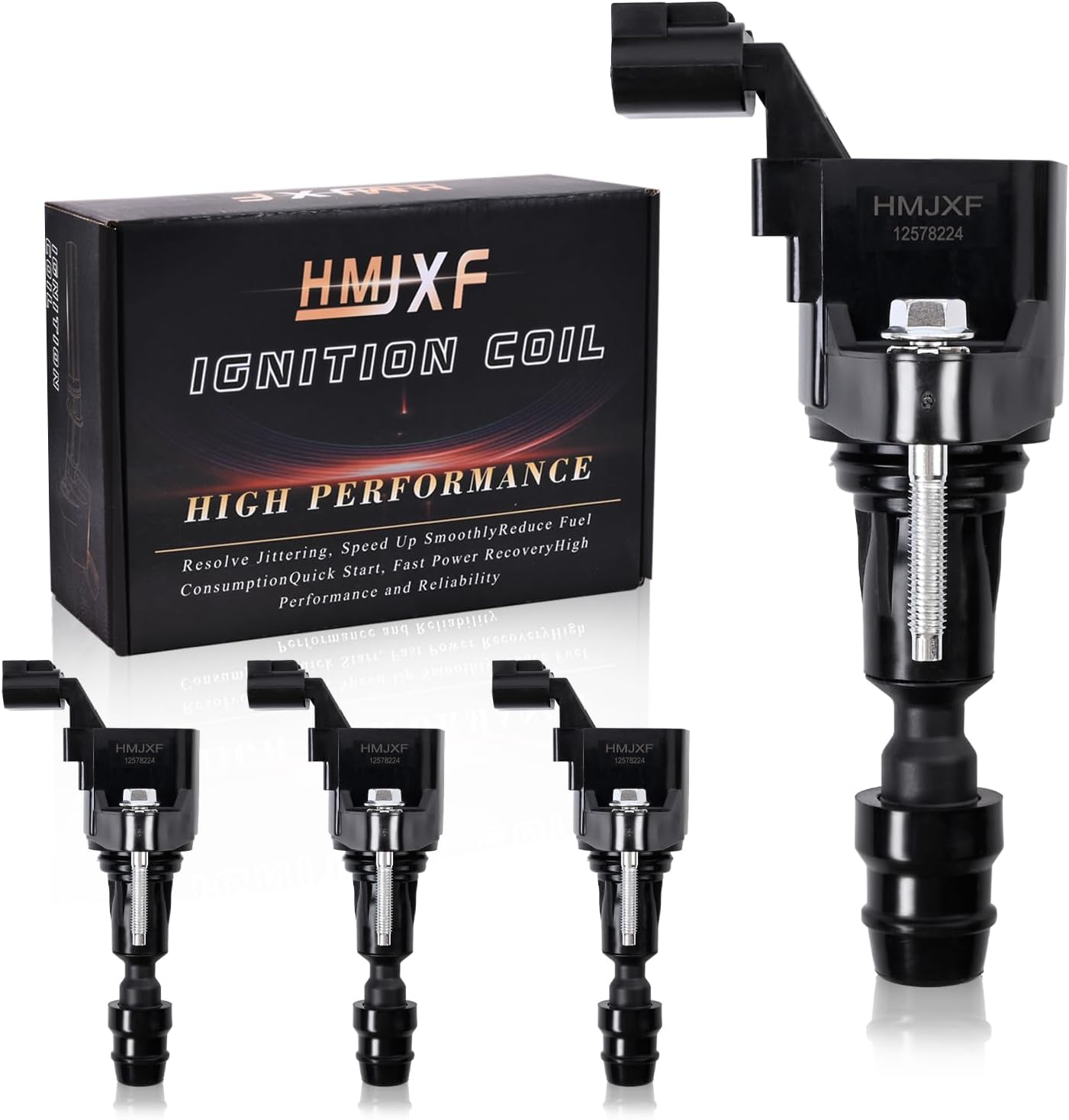 Set of 6 Ignition Coil Packs UF595 UF553 5C1652 E1053 DG520 Compatible with Ford Lincoln Taurus Explorer F-150 Mustang Transit 150 250 350 MKS MKT MKX MKZ - 3.5L 3.7L V6