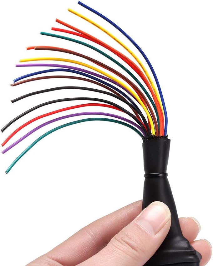 bbfly-B6 OBD II OBD2 16 Pin Splitter Extension 1x Male and 2X Female Extension Cable Adapter (1FT/30CM) (5 Pack)
