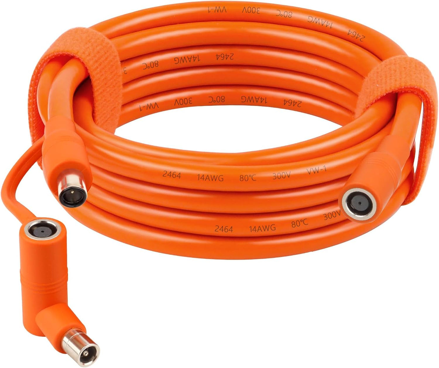 14AWG DC 8mm Extension Cable for Solar Panel 50FT,DC7909 Solar Panel Cable Female to Male with DC8020 Male Adapter Compatible with Aker,GZ Yeti,BLUETT,Jackery Portable Power Station - 50 Foot