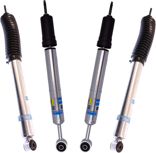 Bilstein 5100 Series Set of Front & Rear Monotube Shocks fits 2005-2015 Tacoma 4WD with 0-1" Rear Lift | Provides 0-2.5" Front Lift | Includes TrendsAuto Decal