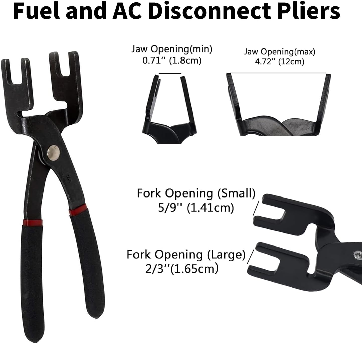 45pcs Master Quick Disconnect Tool Set Fuel Line Disconnect Tool Kit for Automotive A/C Fuel & Transmission Systems, Fuel Line Removal and Separator Tool Compatible with GM Ford Chrysler