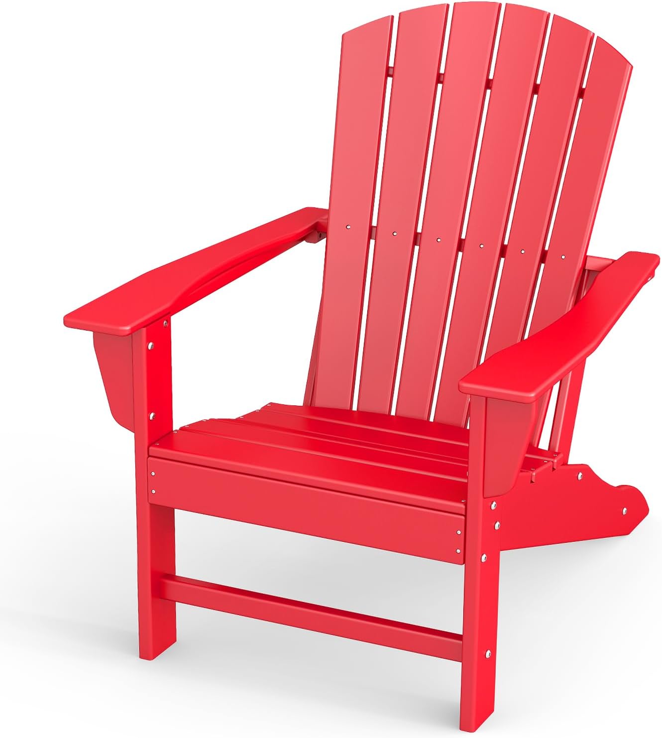 BRIOPAWS Adirondack-Chairs-Set of 4 | Fire Pit Chair | Oversized | HDPE Plastic | Weather Resistant | for Deck Outdoor Poolside Campfire | Blue