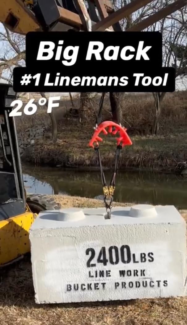 The Big Rack Bucket Truck Tool Organizer (Bucket Hooks Included) for Bucket Trucks, Lineman Tool Board