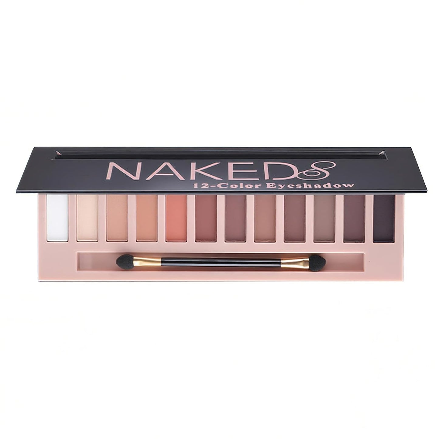 2 Pack 12 Colors Makeup Nude Colors Eyeshadow Palette Natural Nude Matte Shimmer Glitter Pigment Eye Shadow Pallete Set Waterproof Smokey Professional Beauty Makeup Kit (2 PCS)