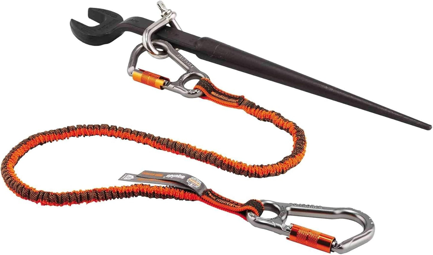 Tool Tethering Kit for Iron/Steel Workers, Includes Tool Lanyards and Attachments for Spud Wrenches to Sleever Bars, Ergodyne Squids 3186