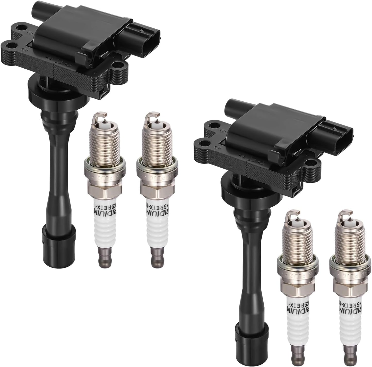 BDFHYK Ignition Coil Pack UF807 and Iridium Spark Plugs 93175 Compatible with Chrysler Pacifica Dodge Durango Jeep Grand Cherokee Wrangler Ram 1500 3.6L V6 68223569AB LKR7DIX-11S, Sets of 6