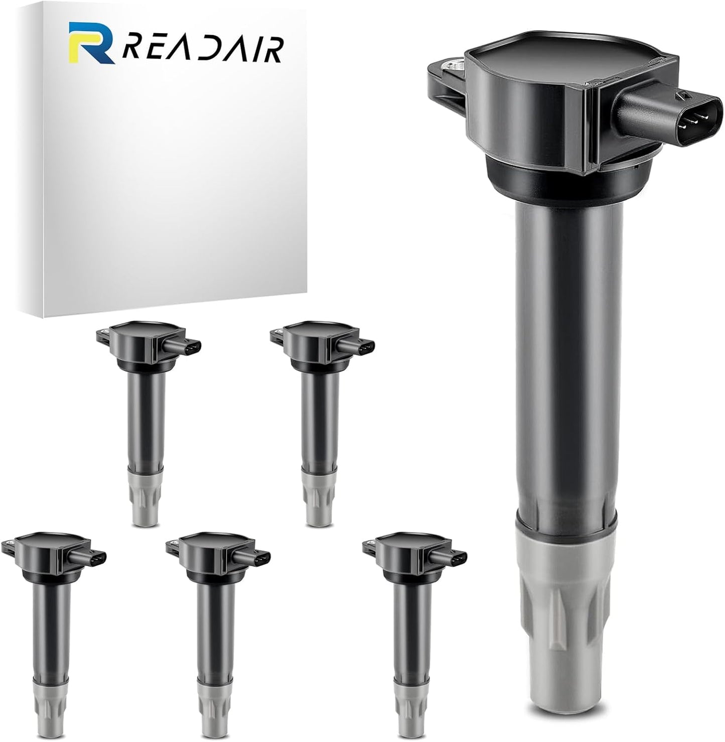 UF575 Ignition Coil & 1675 Double Iridium Spark Plug for Audi A3 A4 A5 A6 Q5 R8 TT RS4 RS5/Volkswagen Jetta Passat Beetle CC Golf GTI Replaces# C1627 07K905715F E1075