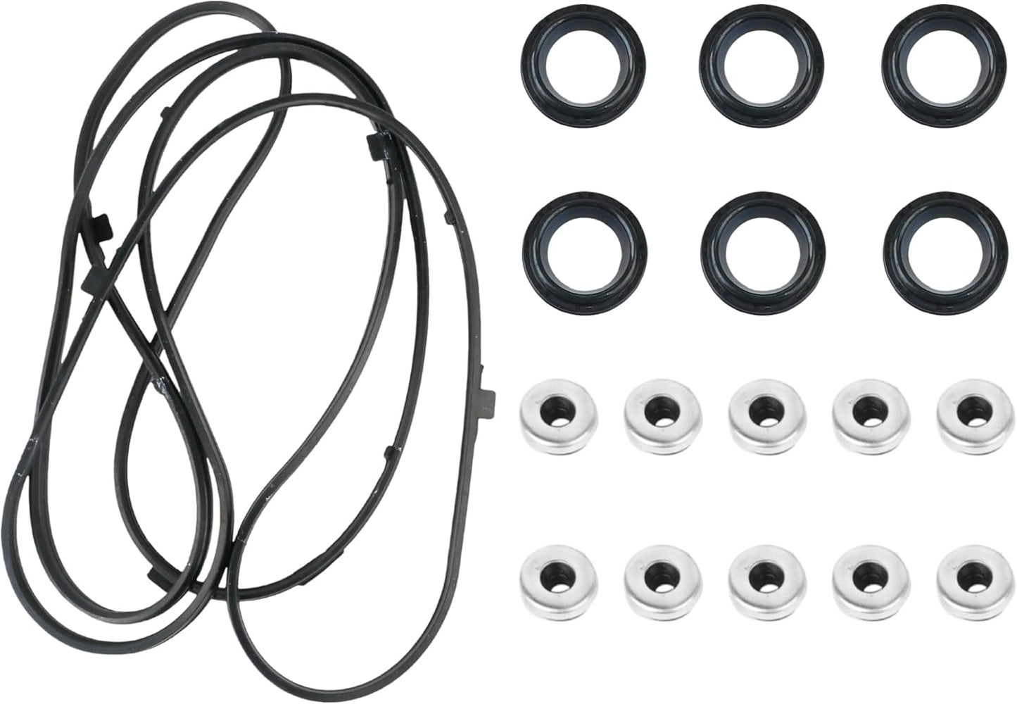 VS50607R Engine Valve Cover Gasket Set for 2003-2008 Honda Accord Pilot Ridgeline & Acura MDX RLTL & Saturn Vue 3.0L 3.2L 3.5L 3.7L, 2003 2004 2005 2006 2007 2008 2009 2010