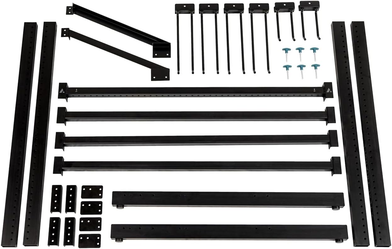 StoreYourBoard Freestanding Tool Storage Rack, Garage Floor Stand, Adjustable Garden Tool Organizer, Industrial Steel