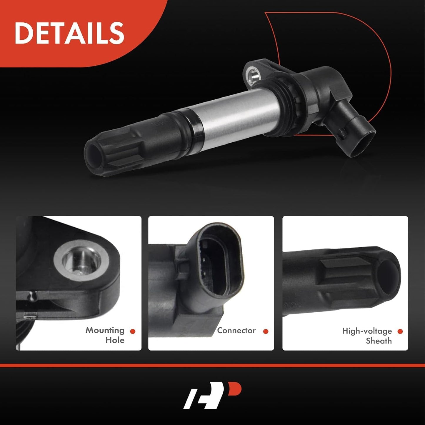 A-Premium Engine Ignition Coil Pack Compatible with Land Rover Freelander 2002-2006 2.5L Cylinder 2 4 6 3-PC Set