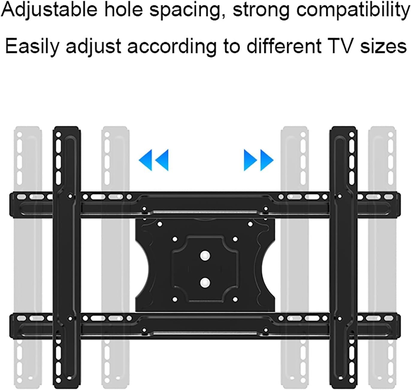 Tv Double Tv Ceiling Mount-Adjustable Height Telescopic Tv Bracket,Tilt and Swivel Tv Ceiling Bracket,Fits Flat and Curved Ceilings