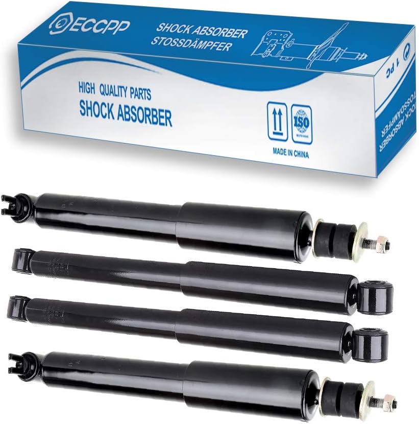 Shocks Silverado,ECCPP Front Rear Shock Absorbers Kits for Chevy 1999 2000 2001 2002 2003 2004 2005 06 07 for Chevy Silverado 1500/for GMC Sierra 1500 344380 Gas Strut Auto Shocks (4 pcs for 2WD-RWD)